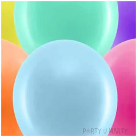 balony rainbow pastelowe mix partydeco 11 100 szt