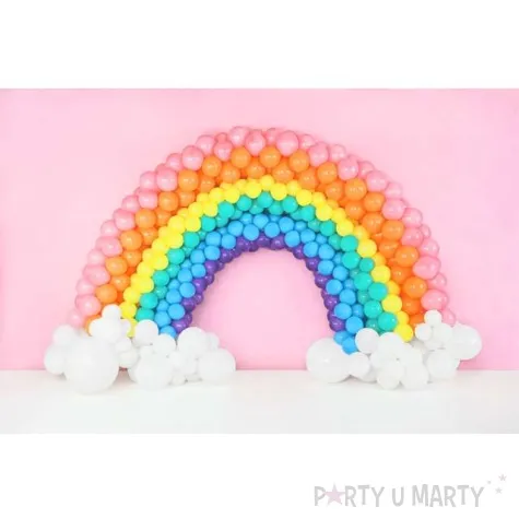 balony rainbow pastelowe partydeco pomaranczowe 9 100 szt