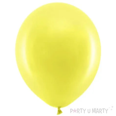 balony rainbow pastelowe zolte partydeco 9 10 szt