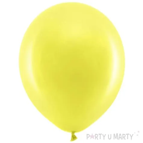 balony rainbow pastelowe zolte partydeco 9 100 szt