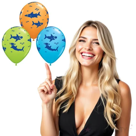 balony rekiny mix qualatex 11 25 szt