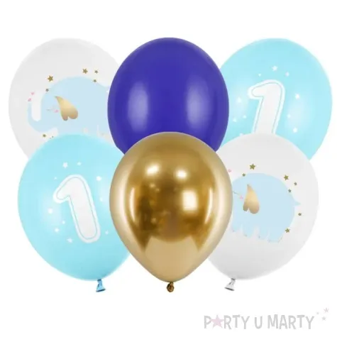 balony roczek slonik partydeco 12 50 szt