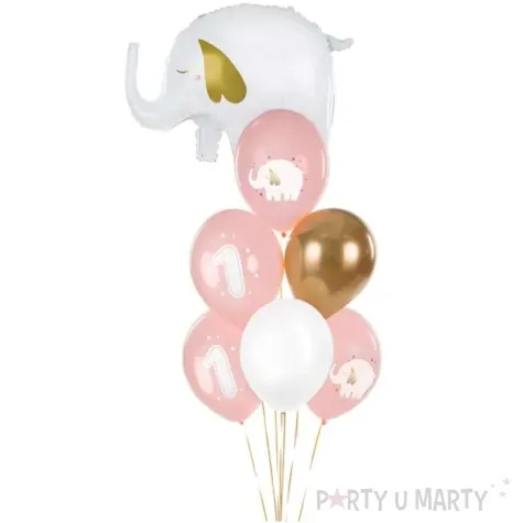 balony roczek slonik partydeco 12 6 szt