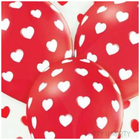balony romantyczne serduszka mix 12 6 szt