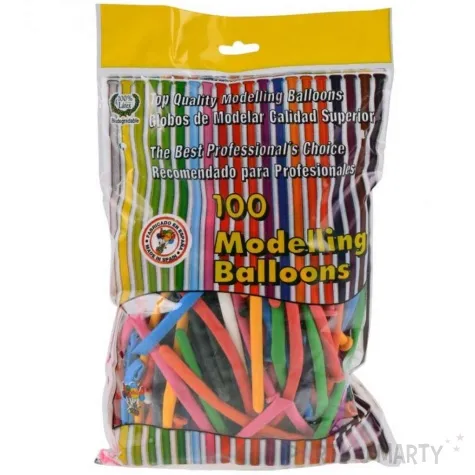 balony rurki modeliny mix arpex 100 szt