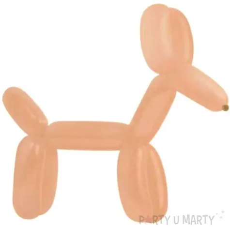 balony rurki wloskie rozowy mglisty gemar 100 szt