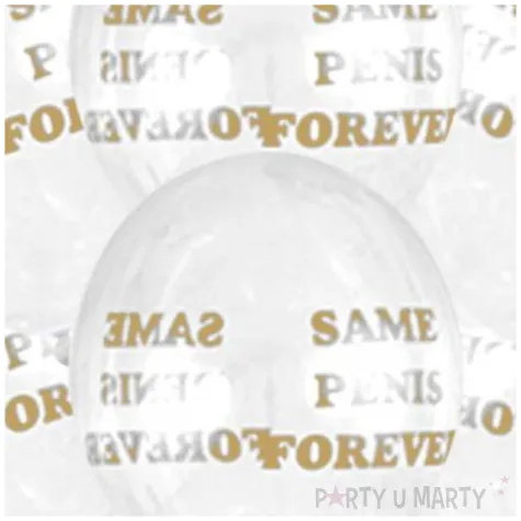 balony same penis forever transparentne partydeco 12 6 szt