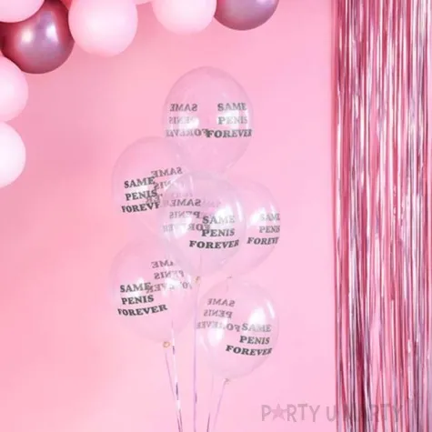 balony same penis forever transparentne partydeco 12 6 szt