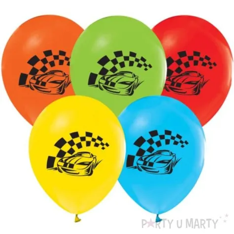 balony samochod wyscigowy mix kolor godan 5 szt 12