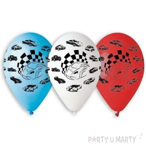 balony samochody pastel mix gemar 12 5 szt