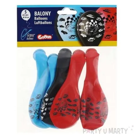 balony samochody pastel mix gemar 12 5 szt
