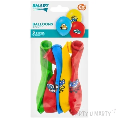 balony samochody z kreskowek mix godan 12 5 szt
