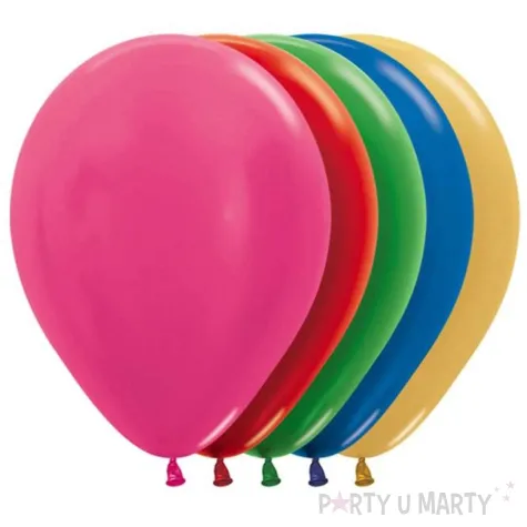 balony sempertex do girland 5 cali 50 szt wielokolorowe metaliczne metallic mix