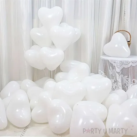 balony serca bialy arpex 11 100 szt