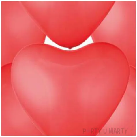 balony serca ekologiczne czerwone partypal 12 6 szt