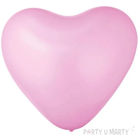 balony serca ekologiczne rozowe partypal 12 6 szt