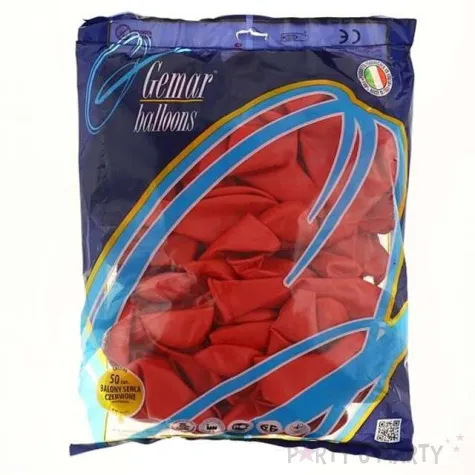 balony serce 17 pastel czerwone gemar 50 szt