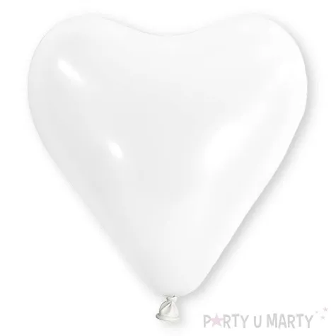 balony serce bialy amscan 12 50 szt