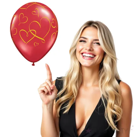 balony serduszka czerwone crystal qualatex 11 25 szt