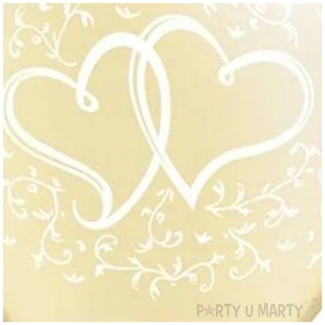 balony serduszka zlote qualatex 11 25 szt