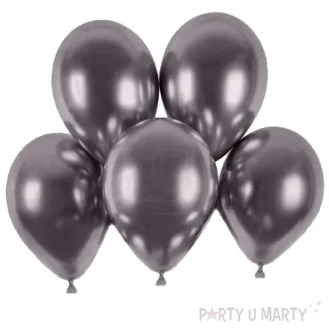 balony shiny grafitowy chrom gemar 13 5 szt