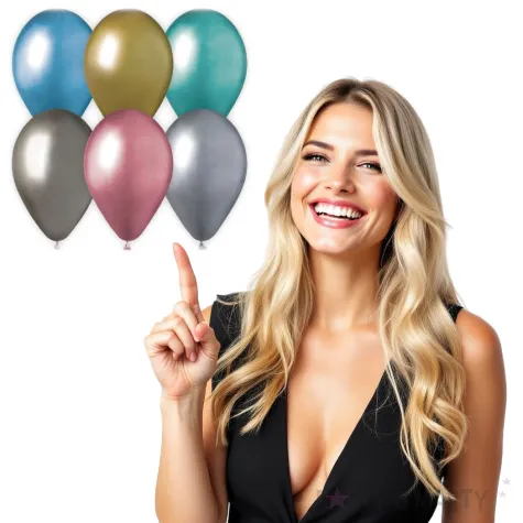 balony shiny mix chrom gemar 13 50 szt