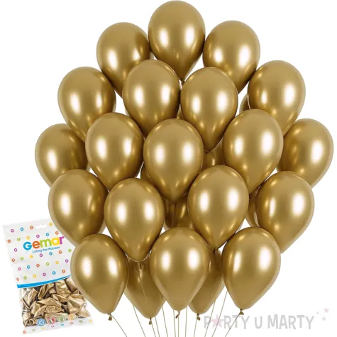 balony shiny zloty chrom gemar 13 50 szt