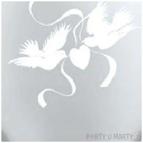 balony slubne golabki transparentne qualatex 11 25 szt