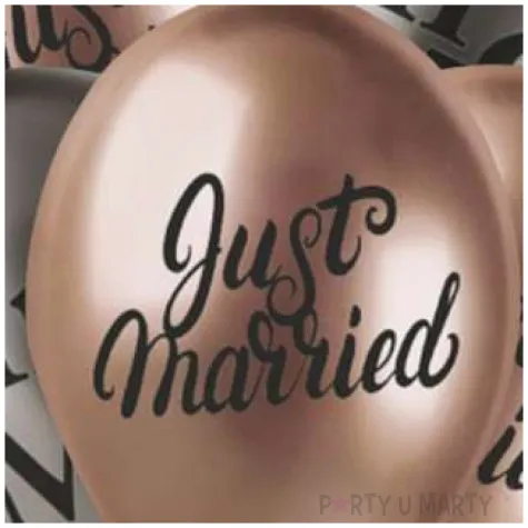 balony slubne ona i on metaliczne gemar 13 5 szt