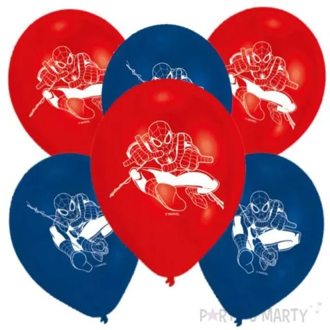 balony spider man pastel mix amscan 9 6 szt