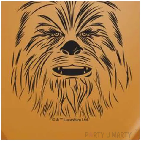 balony star wars chewbacca brazowy jasny pastel qualatex 5 100 szt