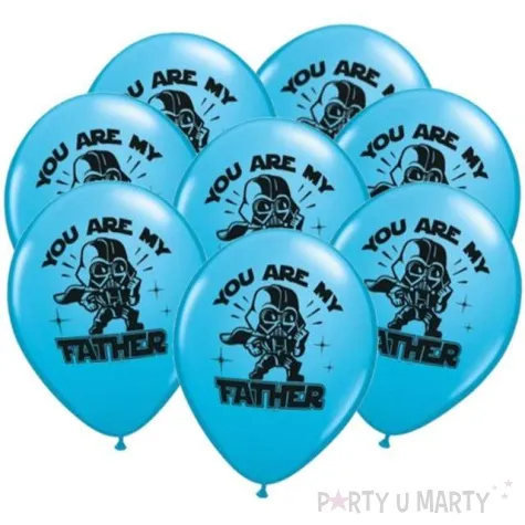 balony star wars you are my father blekitny qualatex 11 25 szt