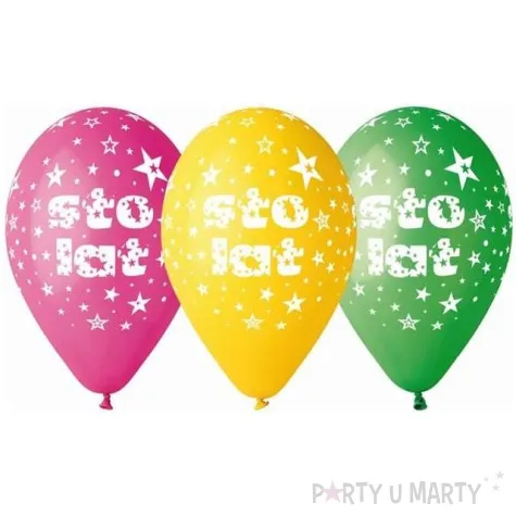 balony sto lat pastel mix gemar 12 5 szt