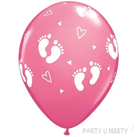 balony stopki rozowe qualatex 11 25 szt