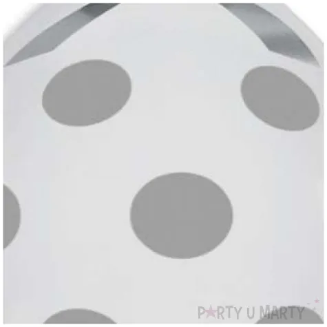 balony stuff srebrne grochy gemar 18 25 szt