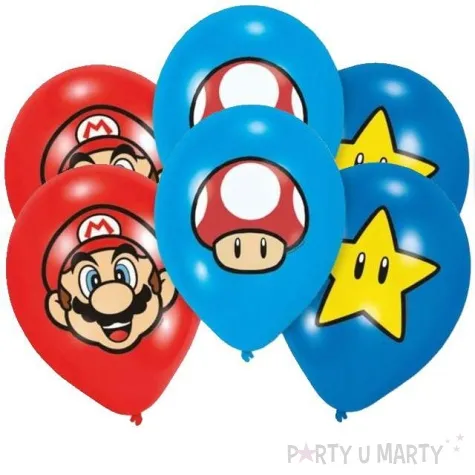 balony super mario bros pastel mix amscan 11 6 szt