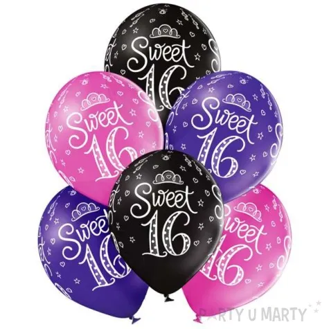 balony sweet 16 mix belbal 12 6 szt