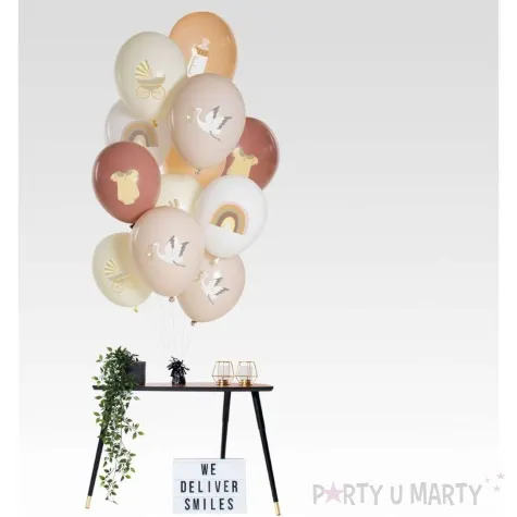 balony sweet baby baby shower mix 33 cm 12 szt