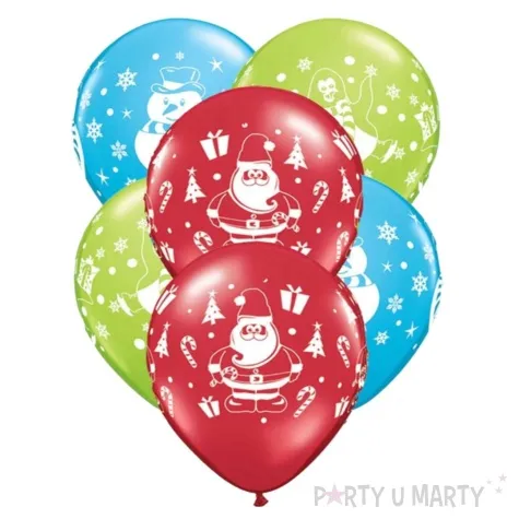 balony swiateczny mix mix pastel qualatex 11 6 szt