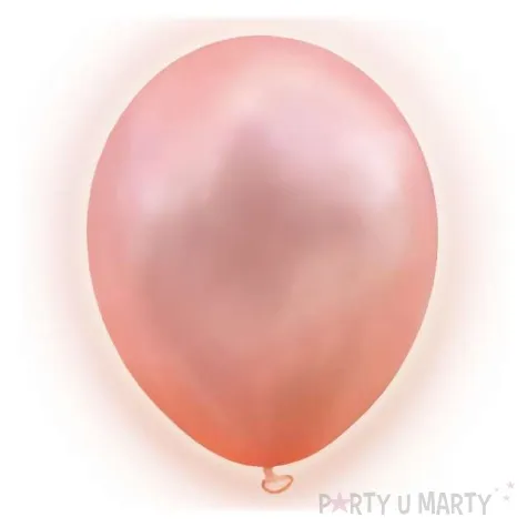 balony swiecace led rozowe zloto dekoracje polska 12 5 szt