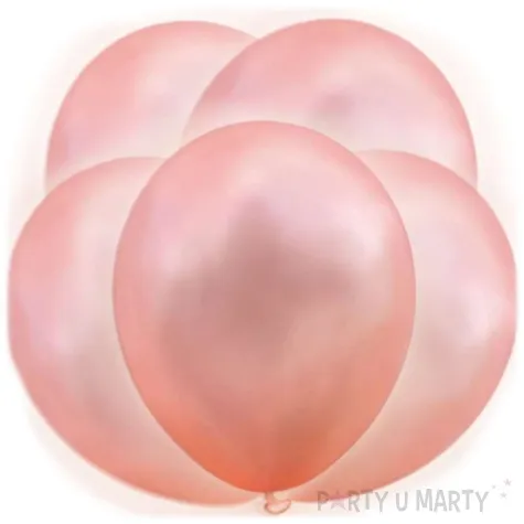 balony swiecace led rozowe zloto dekoracje polska 12 5 szt