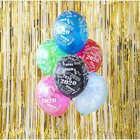 balony sylwester 2020 mix strong 12 6 szt