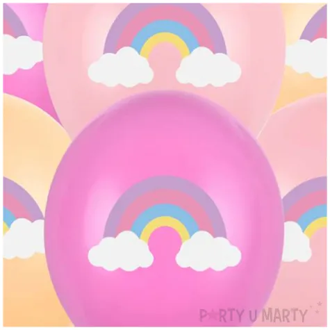 balony tecza mix strong 12 6 szt