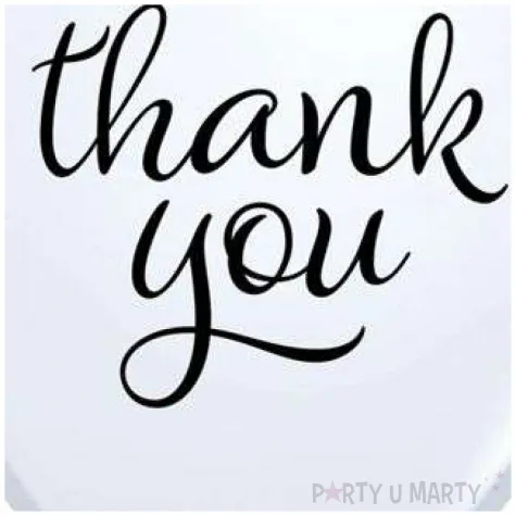 balony thank you biale qualatex 11 25 szt