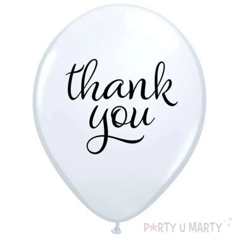 balony thank you biale qualatex 11 25 szt