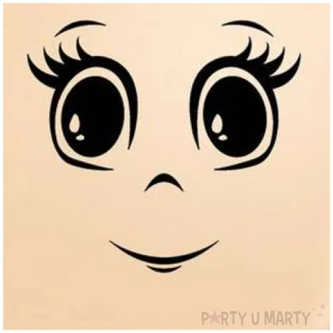 balony twarz kobiety cielisty qualatex 6 50 szt