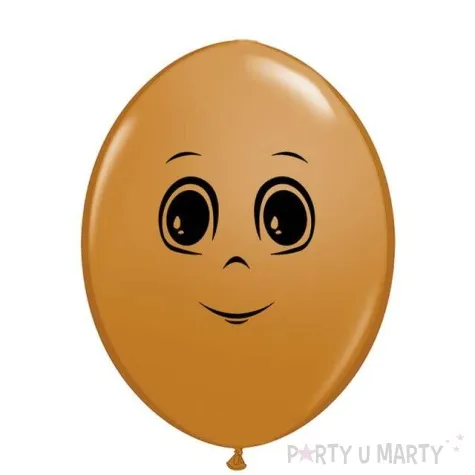 balony twarz meska jasnobrazowy qualatex 6 50 szt