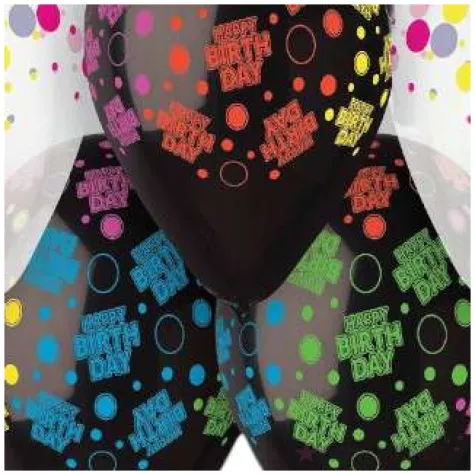 balony urodzinowe groszki 13 gemar 5 szt