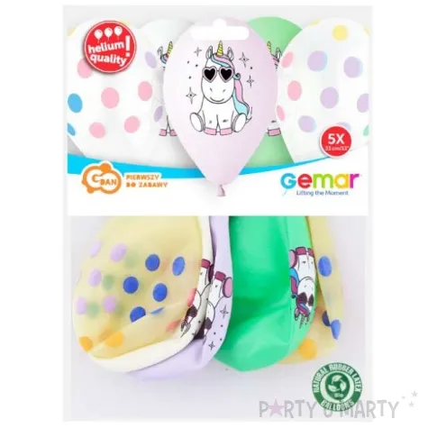 balony wesoly jednorozec gemar 13 5 szt