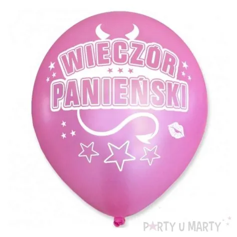 balony wieczor panienski 12 rozowe 5 szt